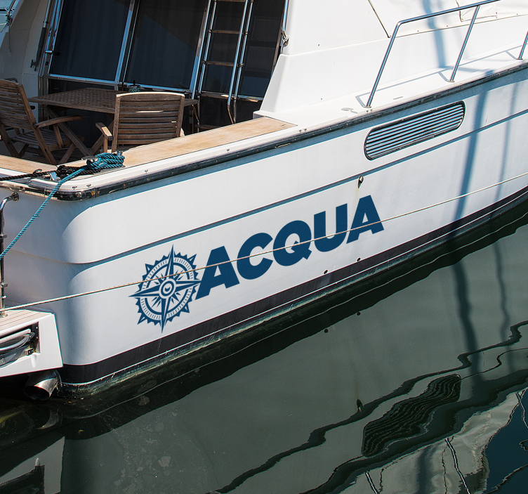 Autocolante personalizável rosa dos Ventos - TenStickers