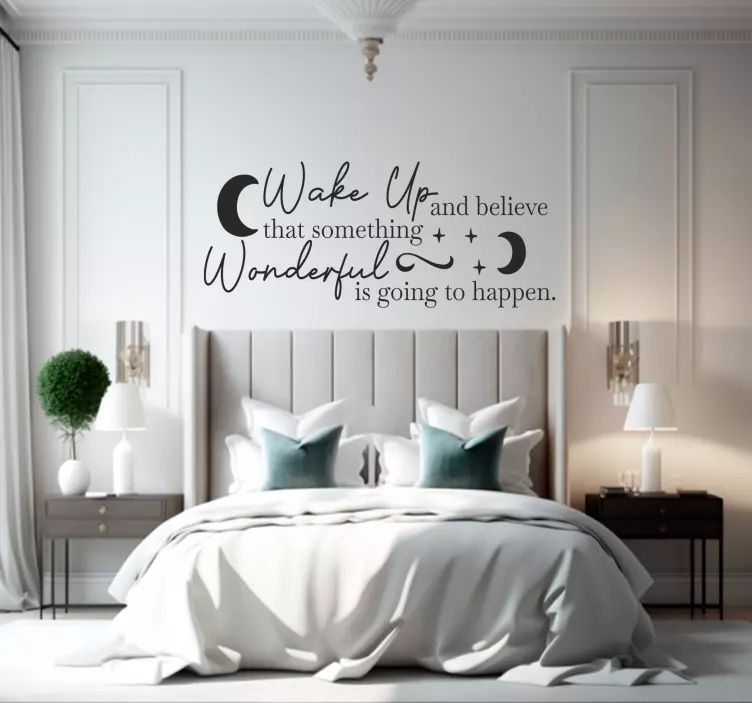 Autocolante célebres Wake Up Wonderful - TenStickers