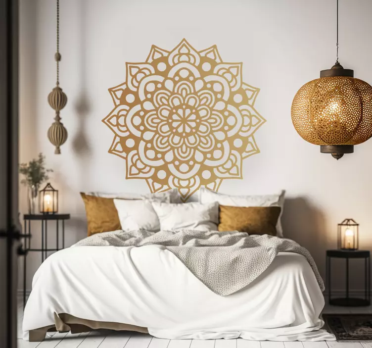 Autocolantes com padrões florais Mandala de arabescos de luxo - TenStickers