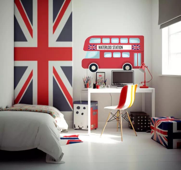 Autocolante autocarro de Londres personalizado - TenStickers