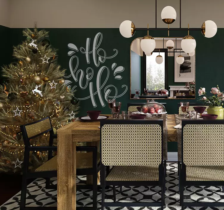 Autocolante de Natal HoHoHo - TenStickers