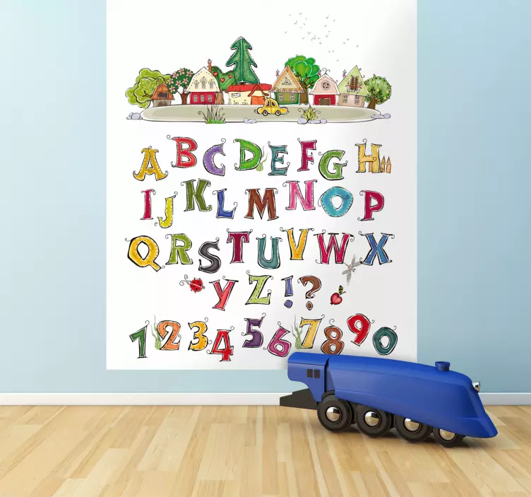 Vinil decorativo ABC citadino - TenStickers