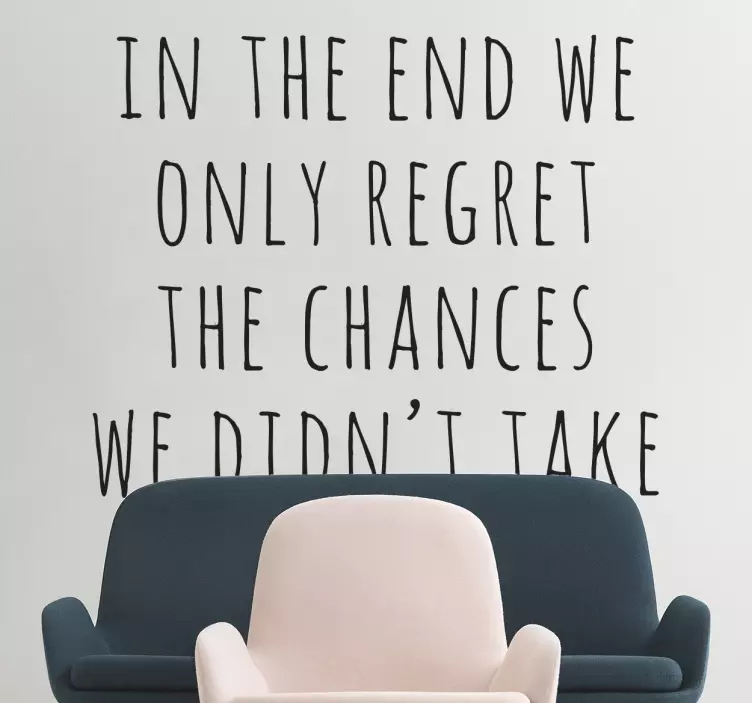 Vinil decorativo arrependimento - TenStickers