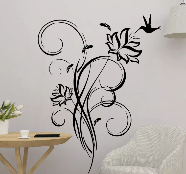 Vinil Decorativo Beija-Flor - TenStickers