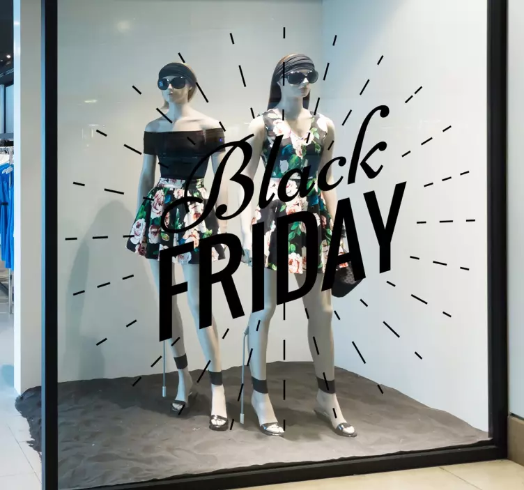 Vinil decorativo Black Friday montras - TenStickers