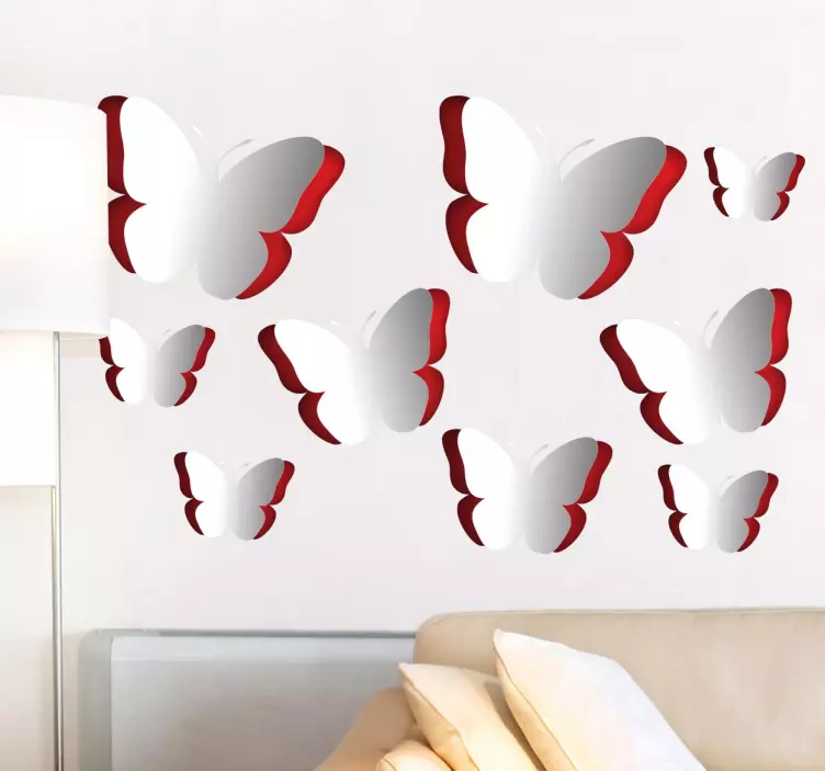 Vinil decorativo borboletas 3D - TenStickers