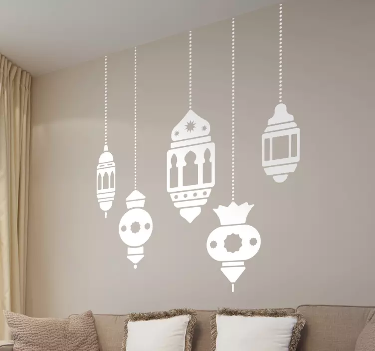 Vinil Decorativo Candeeiros Arabes - TenStickers