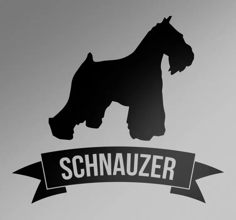 Vinil decorativo cão shnauzer - TenStickers