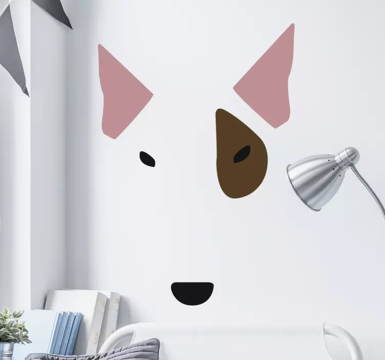 Vinil decorativo cara bull terrier - TenStickers