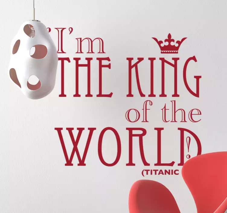 Vinil decorativo citação Titanic - TenStickers