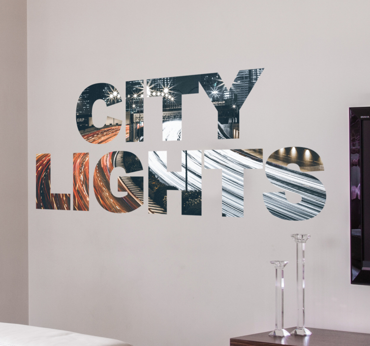 Vinil decorativo City Lights - TenStickers