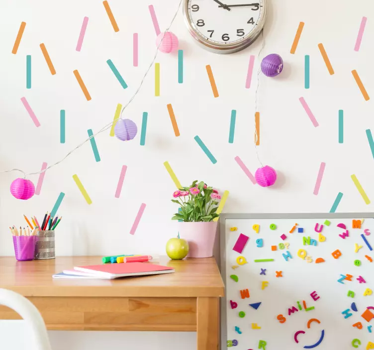 Vinil decorativo confetis coloridos - TenStickers