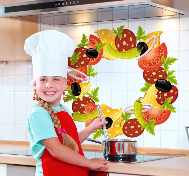 Vinil decorativo coroa de salada - TenStickers