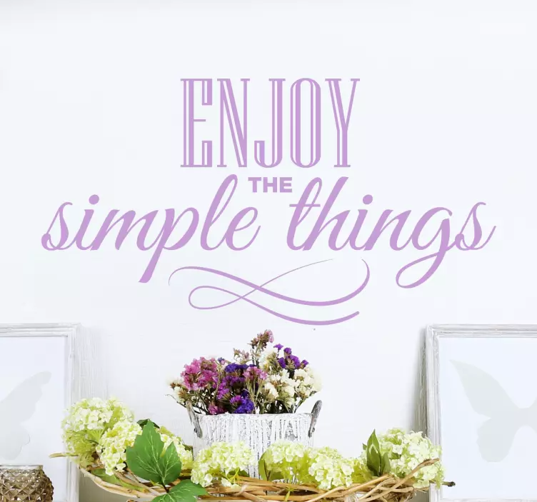 Vinil decorativo enjoy the little things - TenStickers