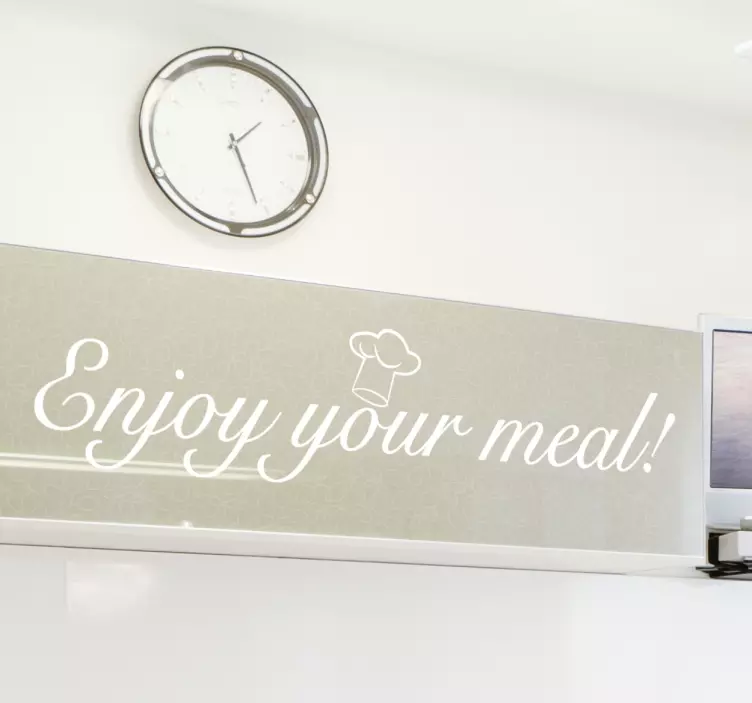 Vinil decorativo Enjoy Your Meal - TenStickers
