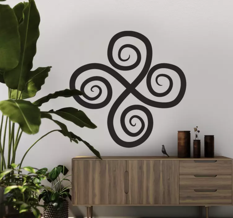Vinil decorativo espiral céltica - TenStickers
