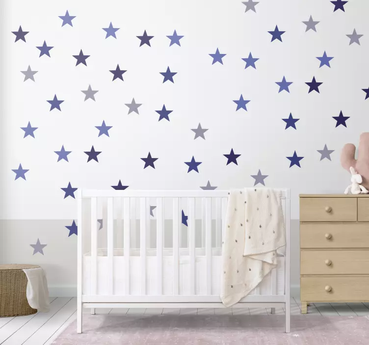 Vinil Decorativo Estrelas Azuis - TenStickers