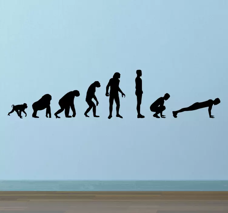 Vinil decorativo evolução humana - TenStickers