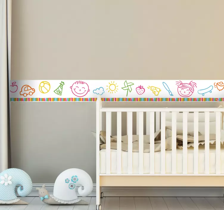 Vinil Decorativo Faixa Infantil - TenStickers