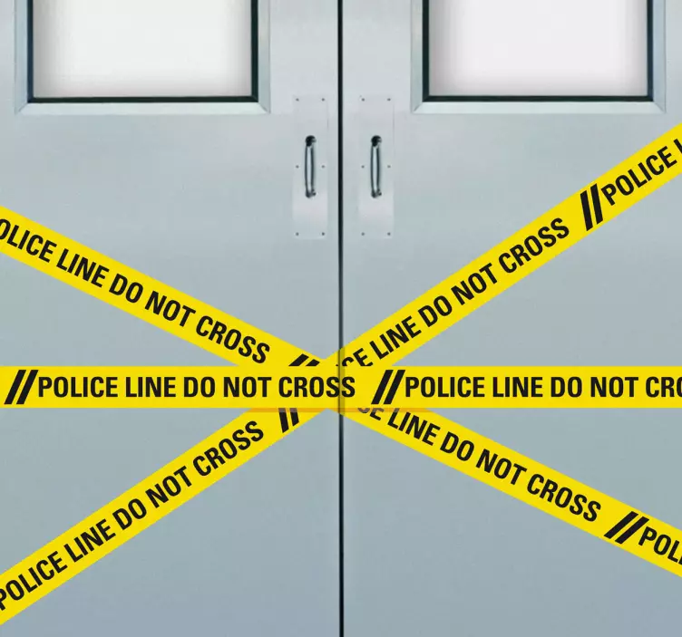 Vinil decorativo fita-cola policía - TenStickers