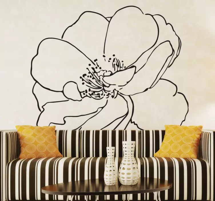 Vinil decorativo flor nascente - TenStickers