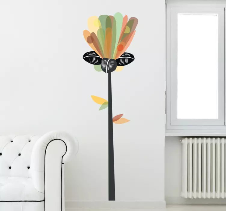 Vinil decorativo floral - TenStickers