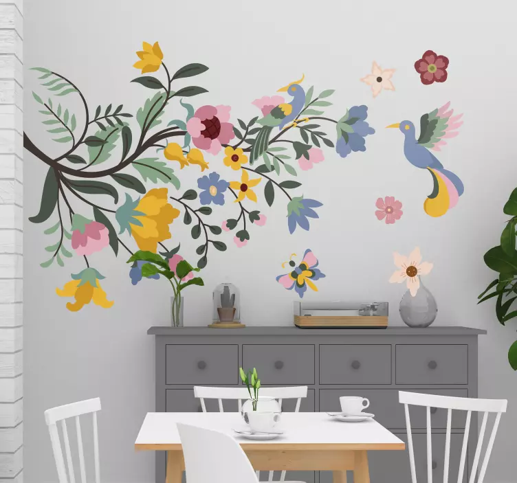 Vinil decorativo floral brilhante flor de primavera - TenStickers