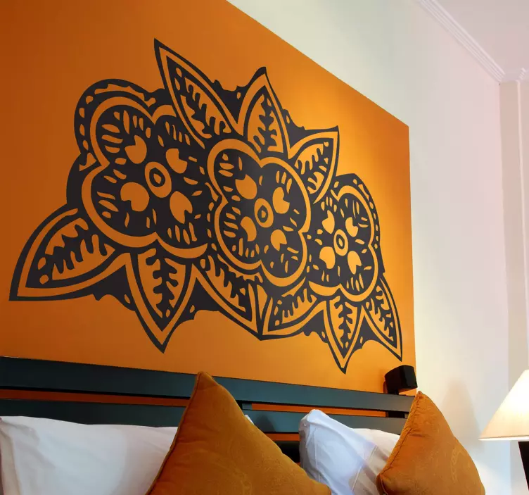 Vinil Decorativo Flores Indianas - TenStickers