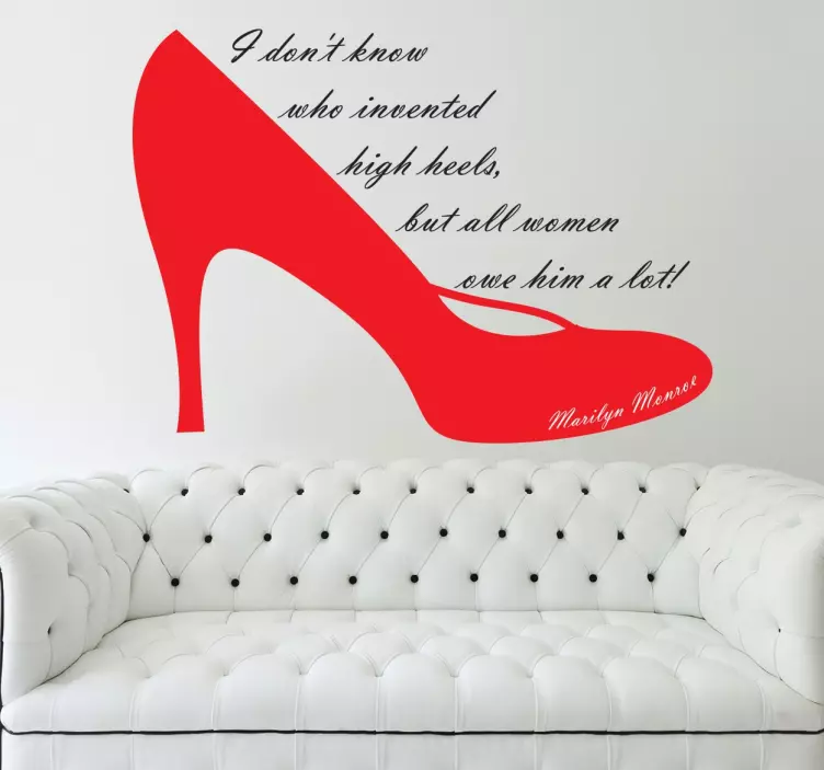 Vinil decorativo frase Marilyn Monroe - TenStickers