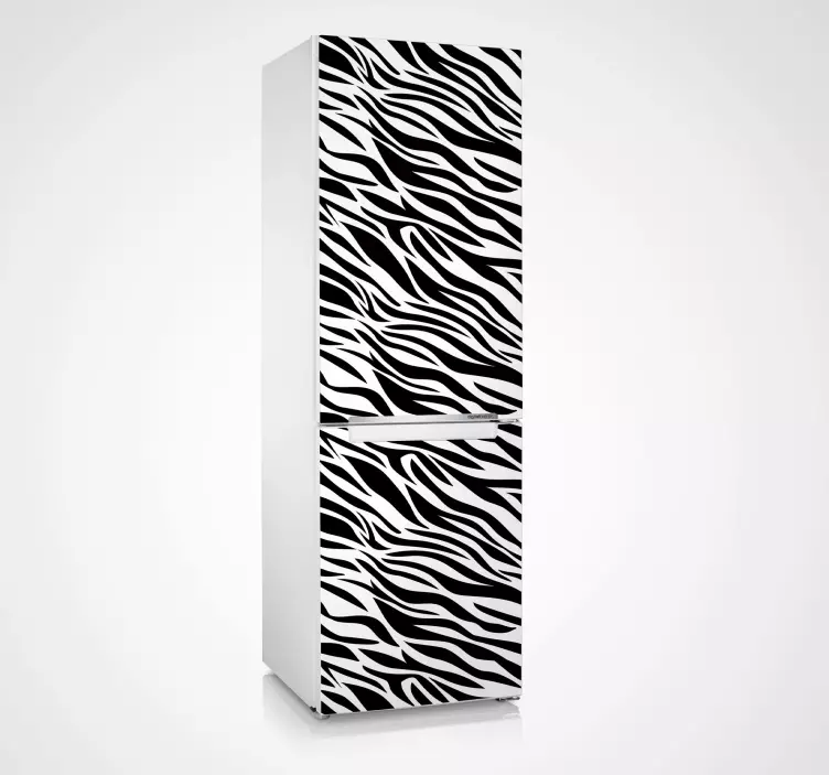 Vinil decorativo frigorífico padrão zebra - TenStickers