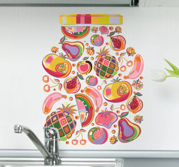 Vinil Decorativo Fruta Colorida - TenStickers