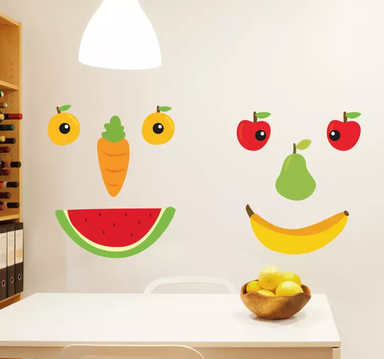 Vinil Decorativo Fruta Divertida - TenStickers