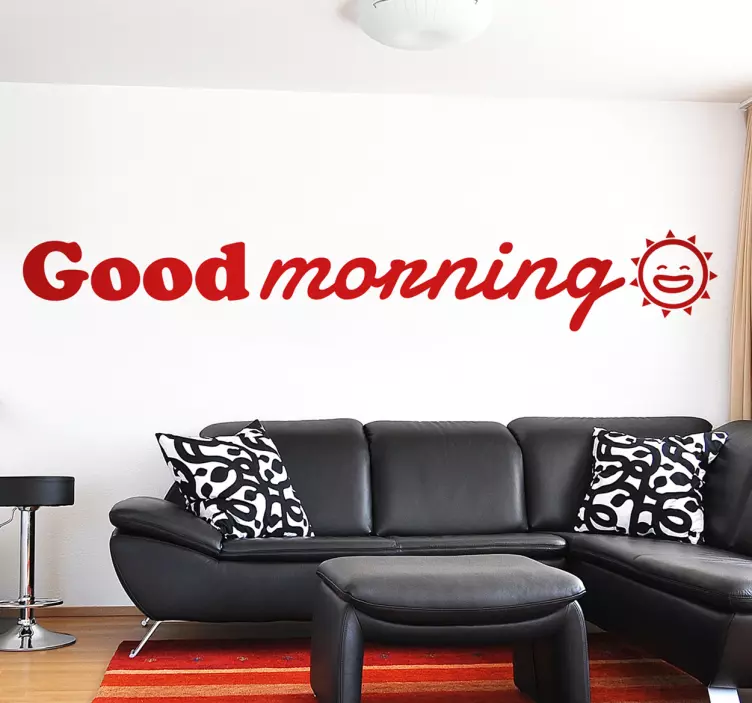 Vinil decorativo good morning - TenStickers