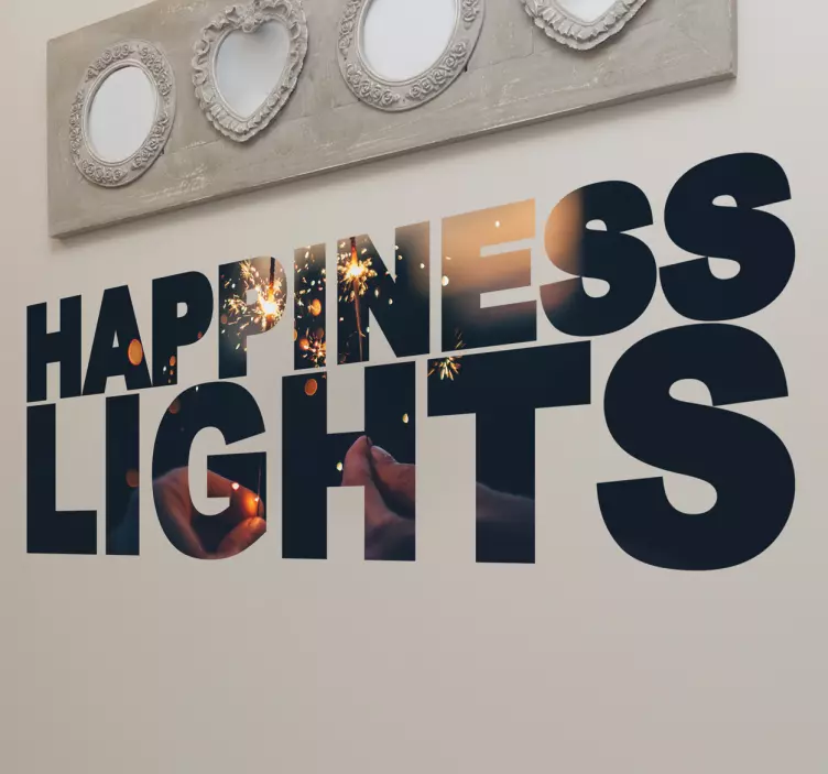 Vinil decorativo Happiness lights - TenStickers