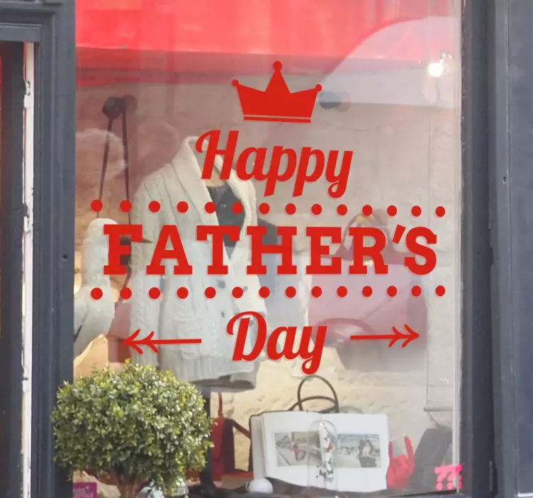 Vinil decorativo Happy Father's day - TenStickers