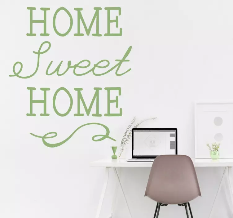 Vinil decorativo home sweet home - TenStickers
