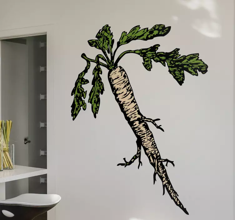 Vinil decorativo ilustração cenoura - TenStickers