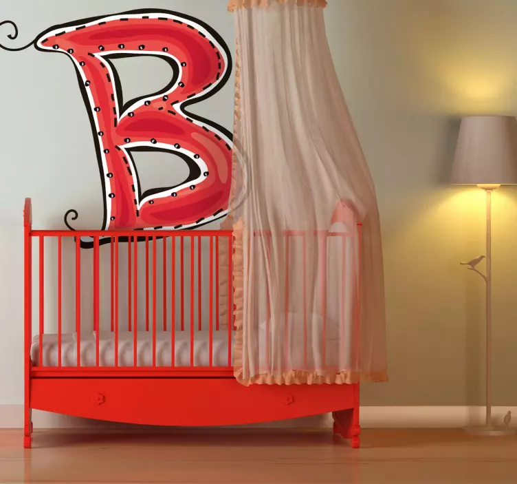 Vinil decorativo ilustração letra B - TenStickers