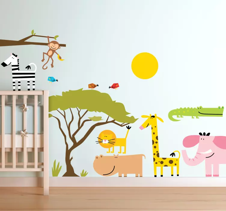 Vinil decorativo infantil Savana África - TenStickers