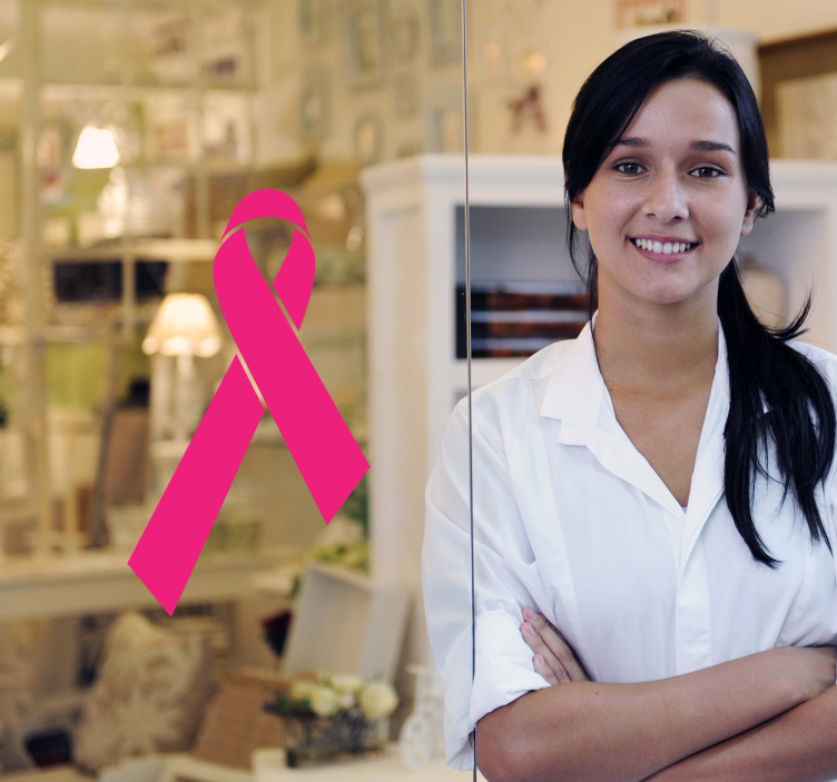 Vinil decorativo laço de solidariedade - TenStickers