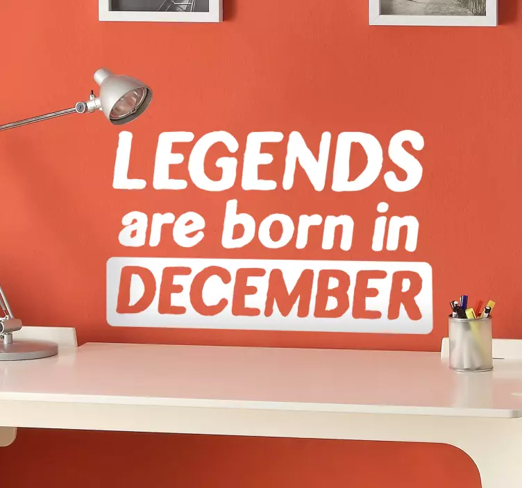 Vinil decorativo legends are born - TenStickers