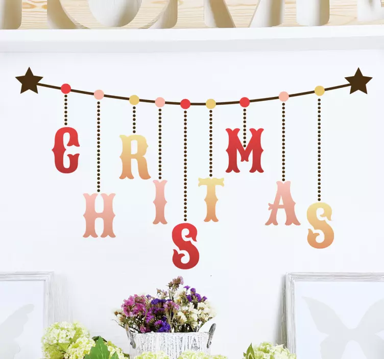 Vinil decorativo letras Christmas - TenStickers