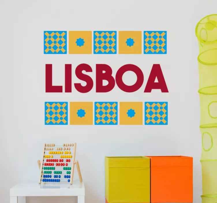 Vinil decorativo Lisboa Portugal - TenStickers
