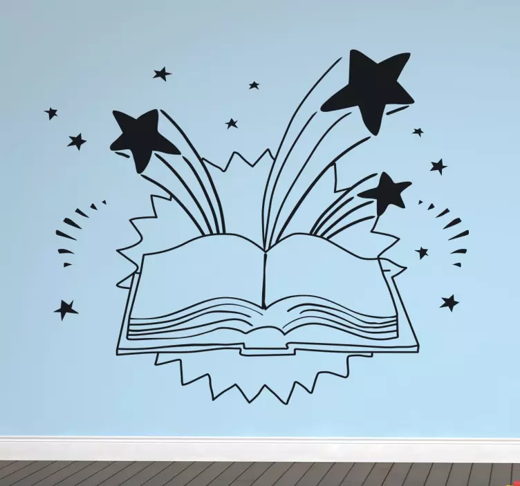 Vinil decorativo livro aberto imaginação - TenStickers