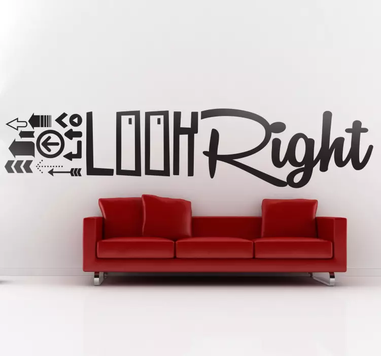 Vinil decorativo Look Right - TenStickers