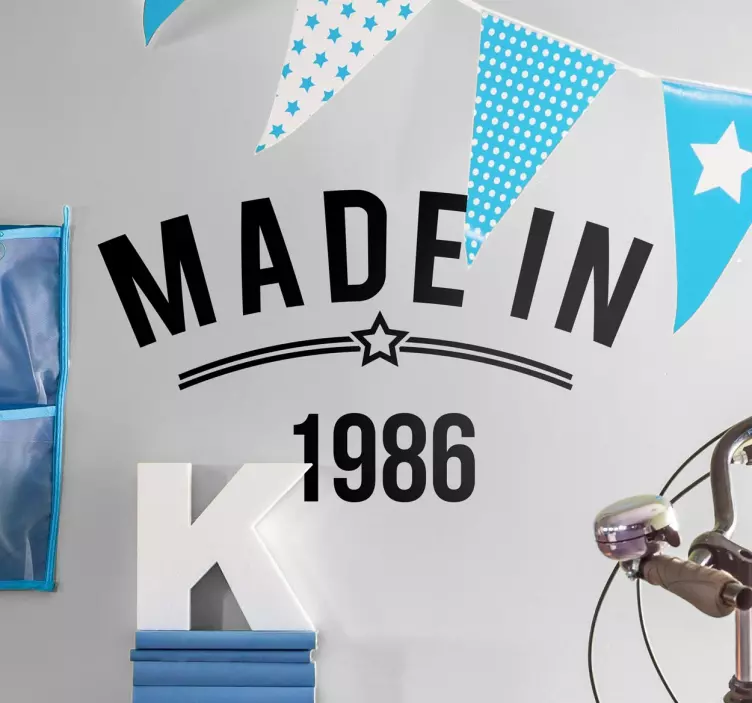 Vinil decorativo Made In - TenStickers