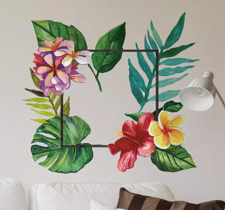 Vinil decorativo marco tropical - TenStickers