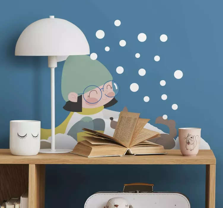 Vinil decorativo menina inverno - TenStickers