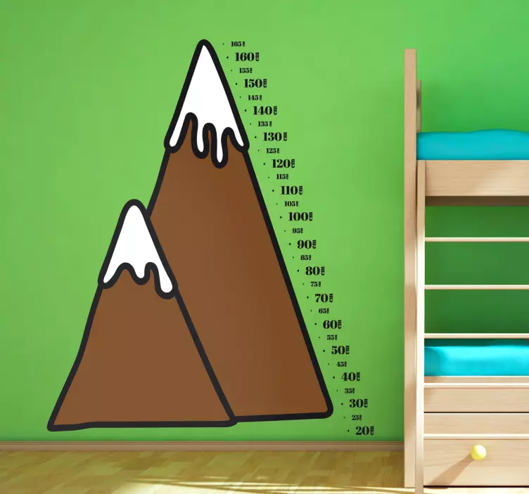 Vinil decorativo Montanhas medição - TenStickers