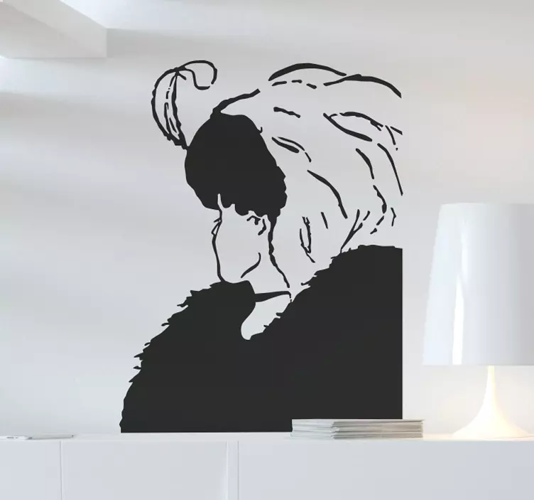 Vinil decorativo mulher velha ou jovem - TenStickers